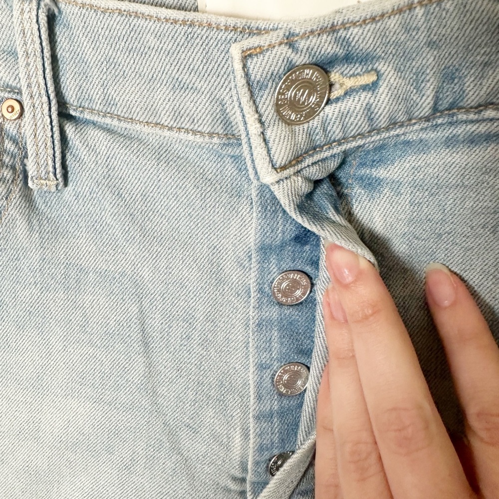 Mother Denim HW Spinner Skimp Pre Party Wash Light Wash 27 - Picture 5 of 12